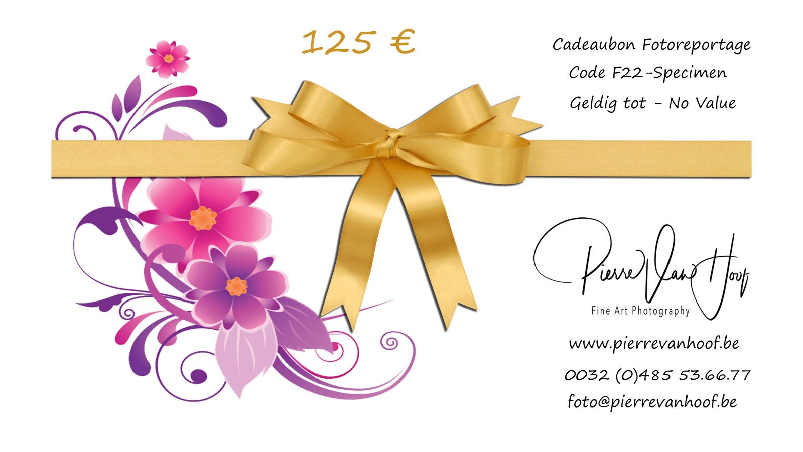 Pierre Van Hoof - Cadeaubon